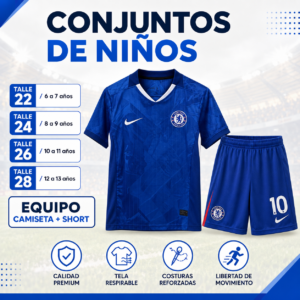 Equipo de Fútbol Infantil CHELSEA – Camiseta + Short