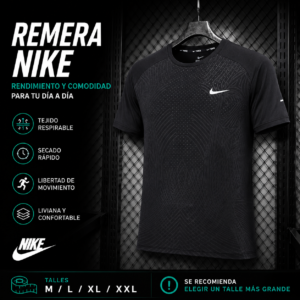 Remera Nike Deportiva – Rendimiento y Comodidad