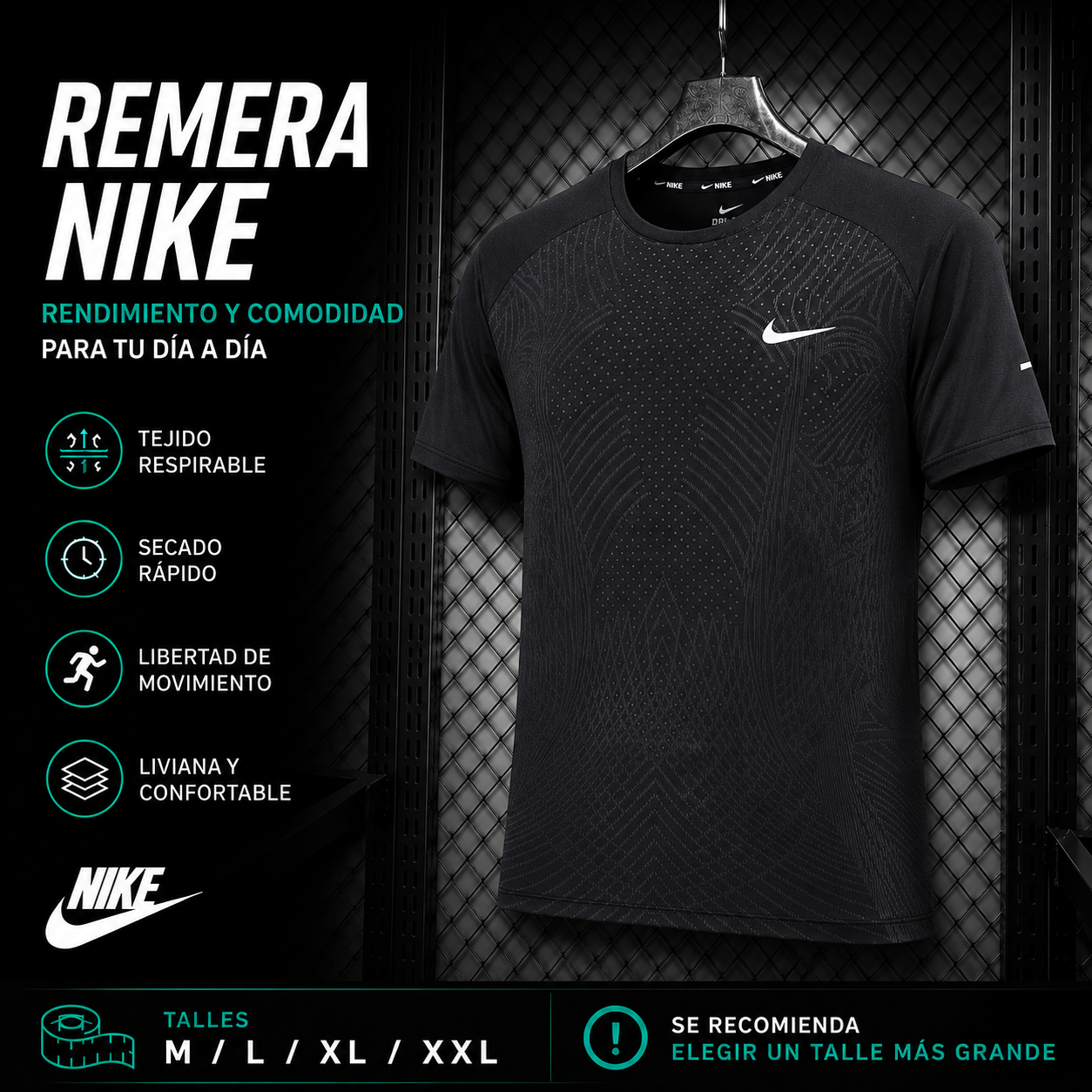 Remera Nike Deportiva – Rendimiento y Comodidad