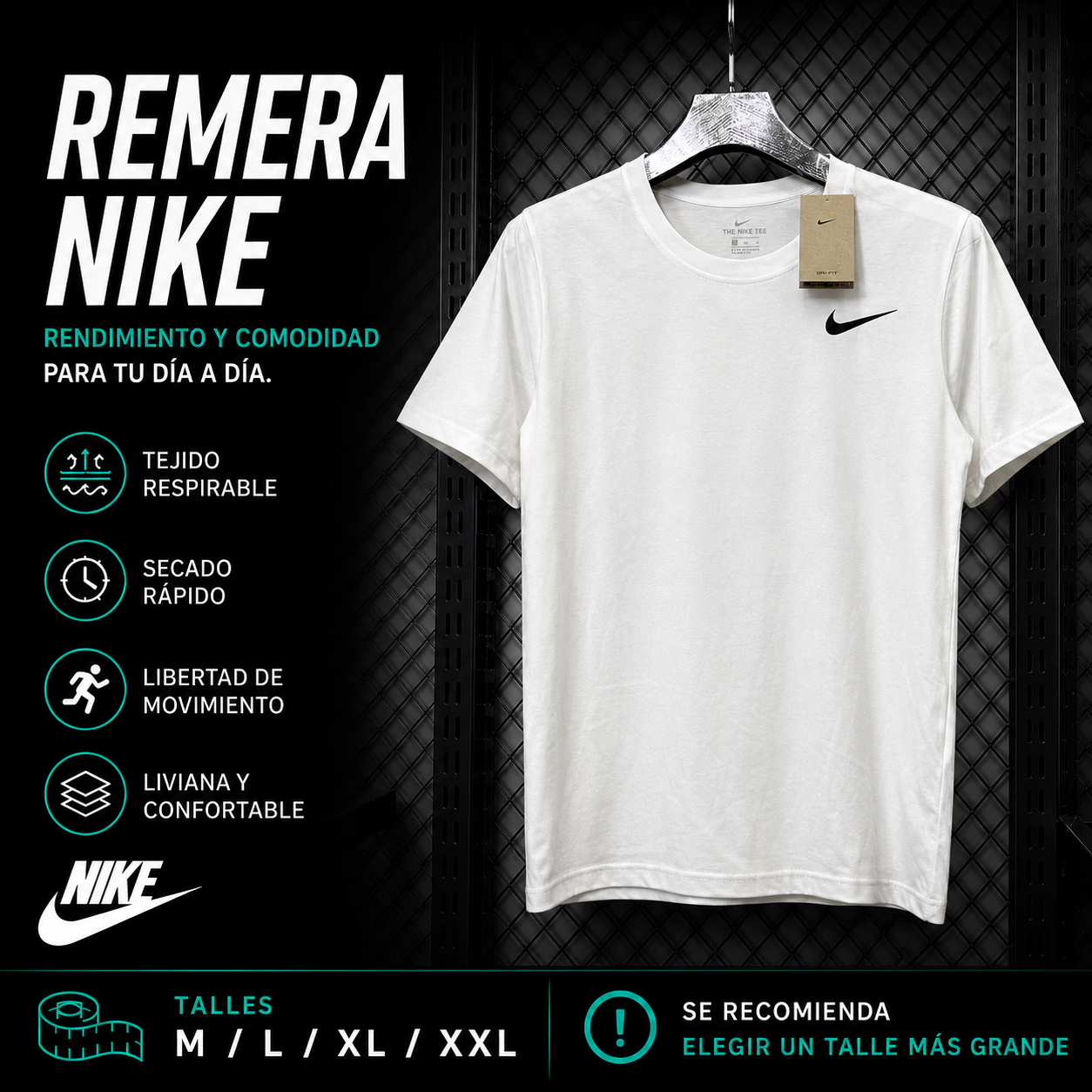 Remera Nike Deportiva – Rendimiento y Comodidad