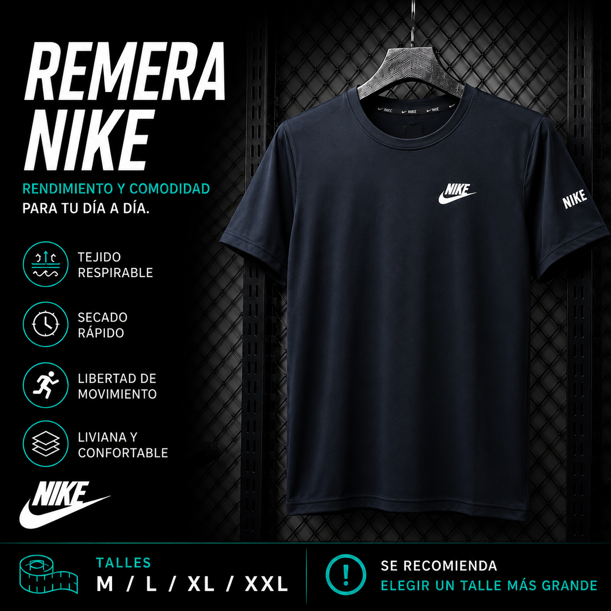 Remera Nike Deportiva – Rendimiento y Comodidad