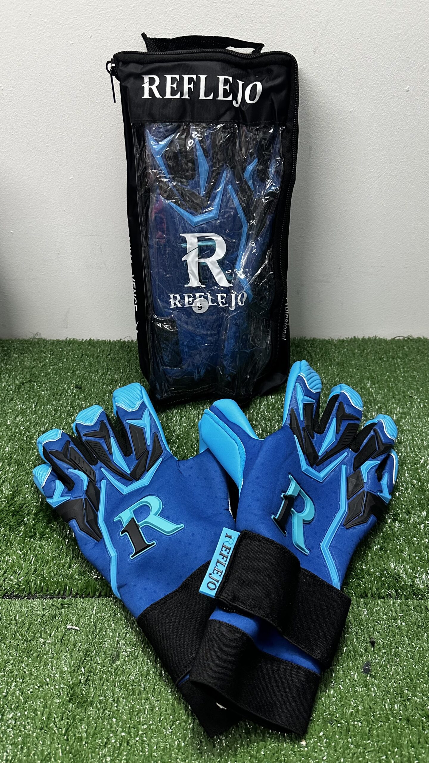 Guantes de Arquero REFLEJO Fusion Sky Blue Pro - Imagen 2