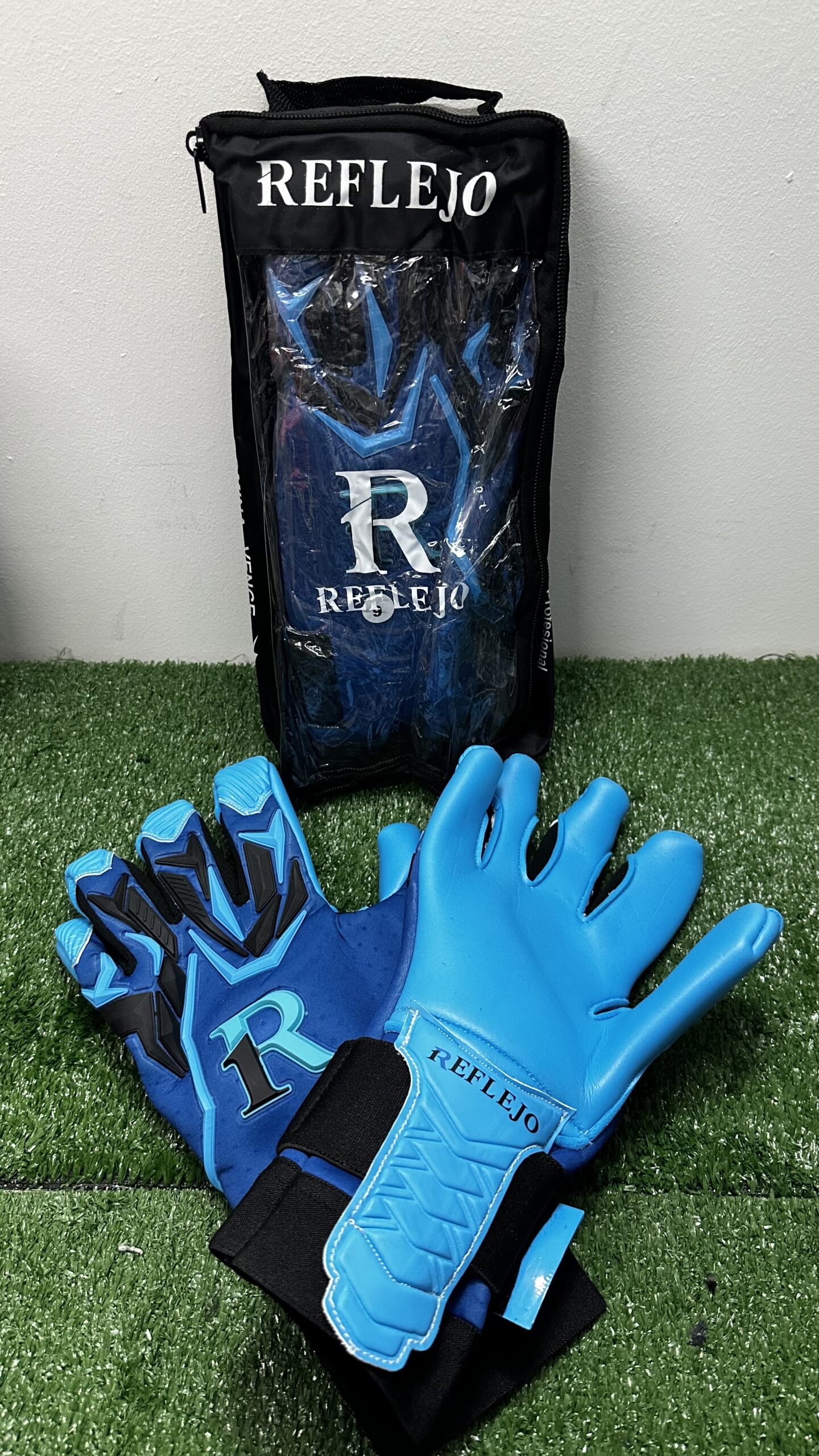 Guantes de Arquero REFLEJO Fusion Sky Blue Pro - Imagen 3