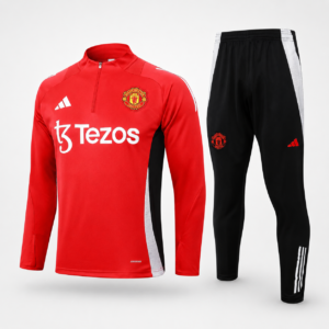Conjunto Manchester United Entrenamiento Rojo + Negro