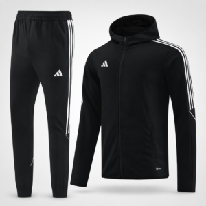 Conjunto Deportivo Adidas Negro con Capucha