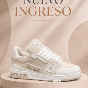 Zapatilla Louis Vuitton – Beige / Blanco