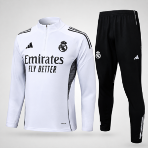 Conjunto Real Madrid Entrenamiento Blanco + Negro